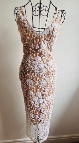 Nadine merabi white - white, midi