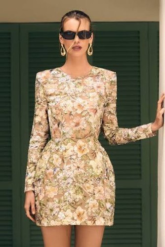 Nadine merabi floral sienna - merabi,